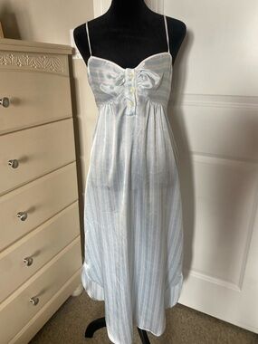 Rare Y2K La Vie En Rose Striped Nightgown | Size XS